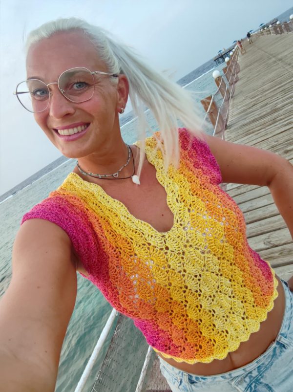 Háčkovaná halenka Růženka