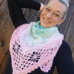 Šátek pastelová harmonie